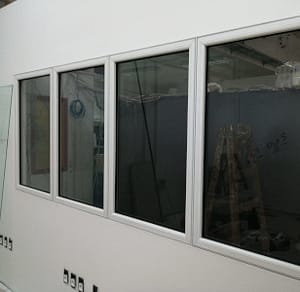 Ventanas de vidrio con marco de PVC