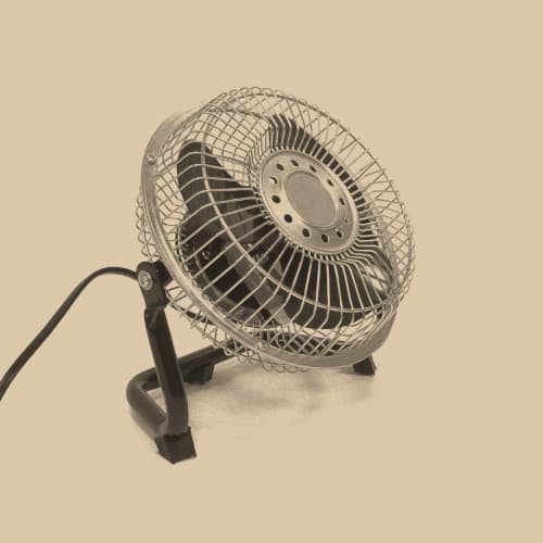 verano con ventilador